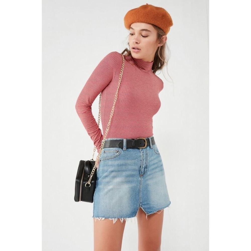 Urban Outfitters BDG Notched Denim Mini Skirt